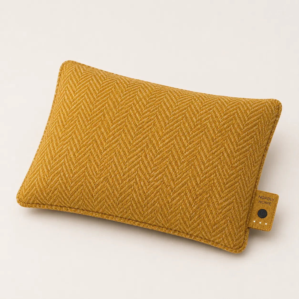 Herringbone warmtekussen, Mustard