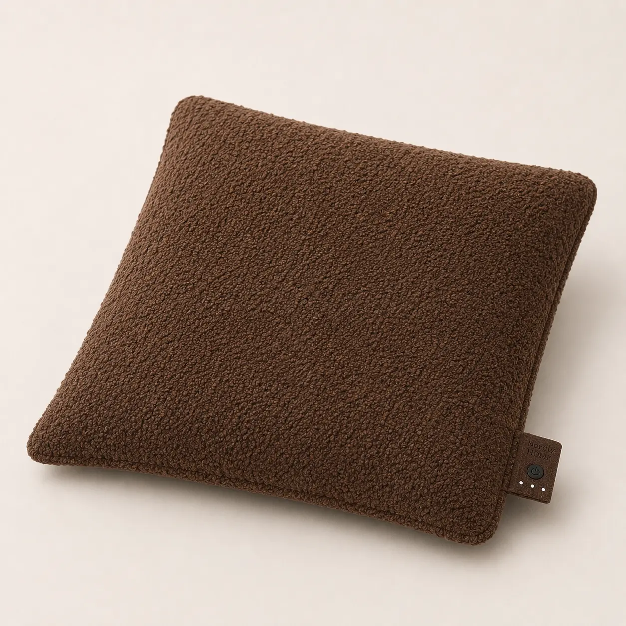 Bouclé warmtekussen, Walnut