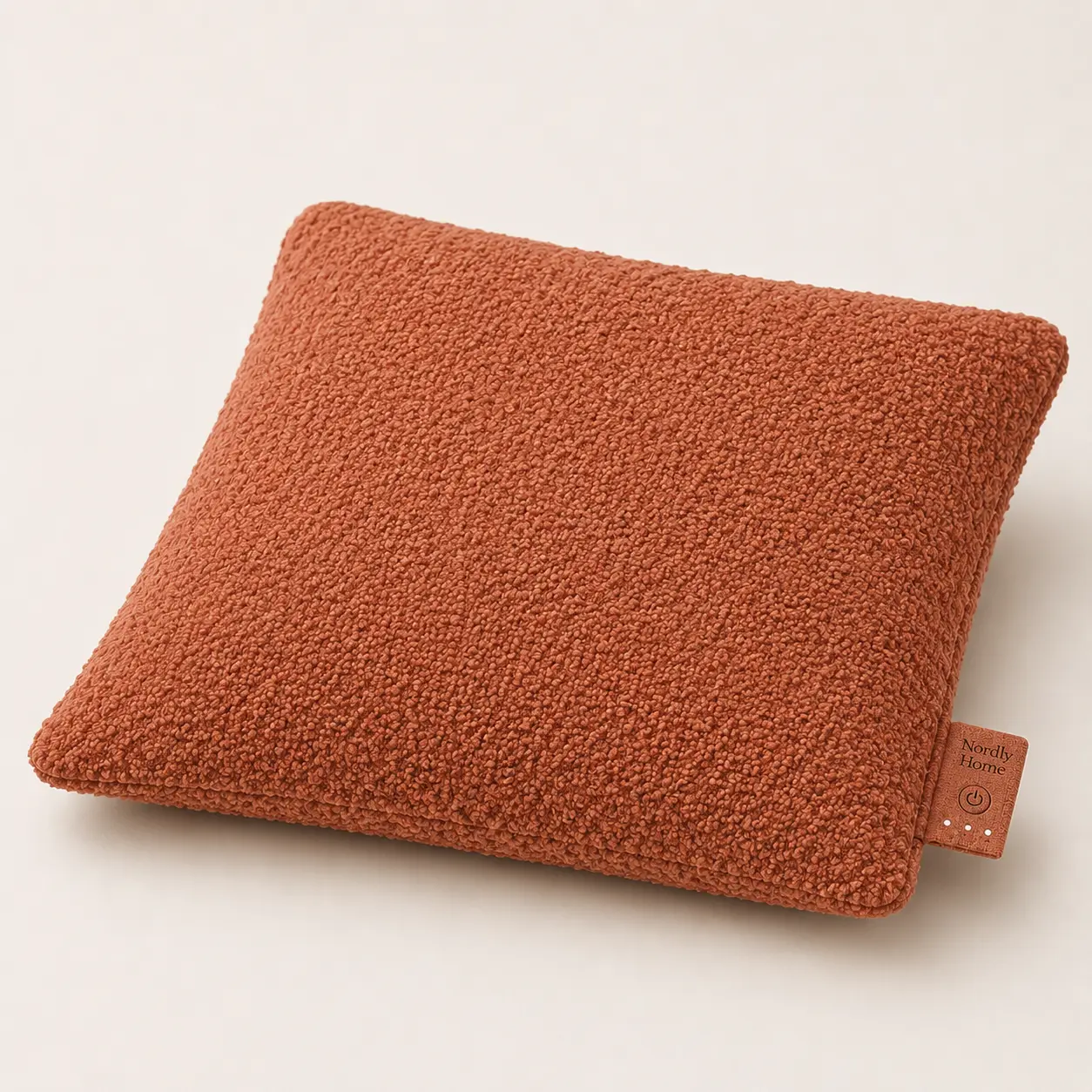 Bouclé warmtekussen, Terracotta