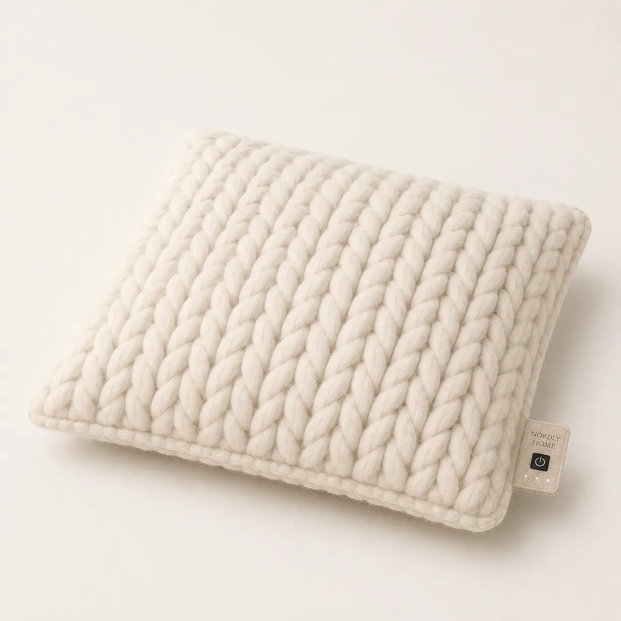 Wol warmtekussen, Cream
